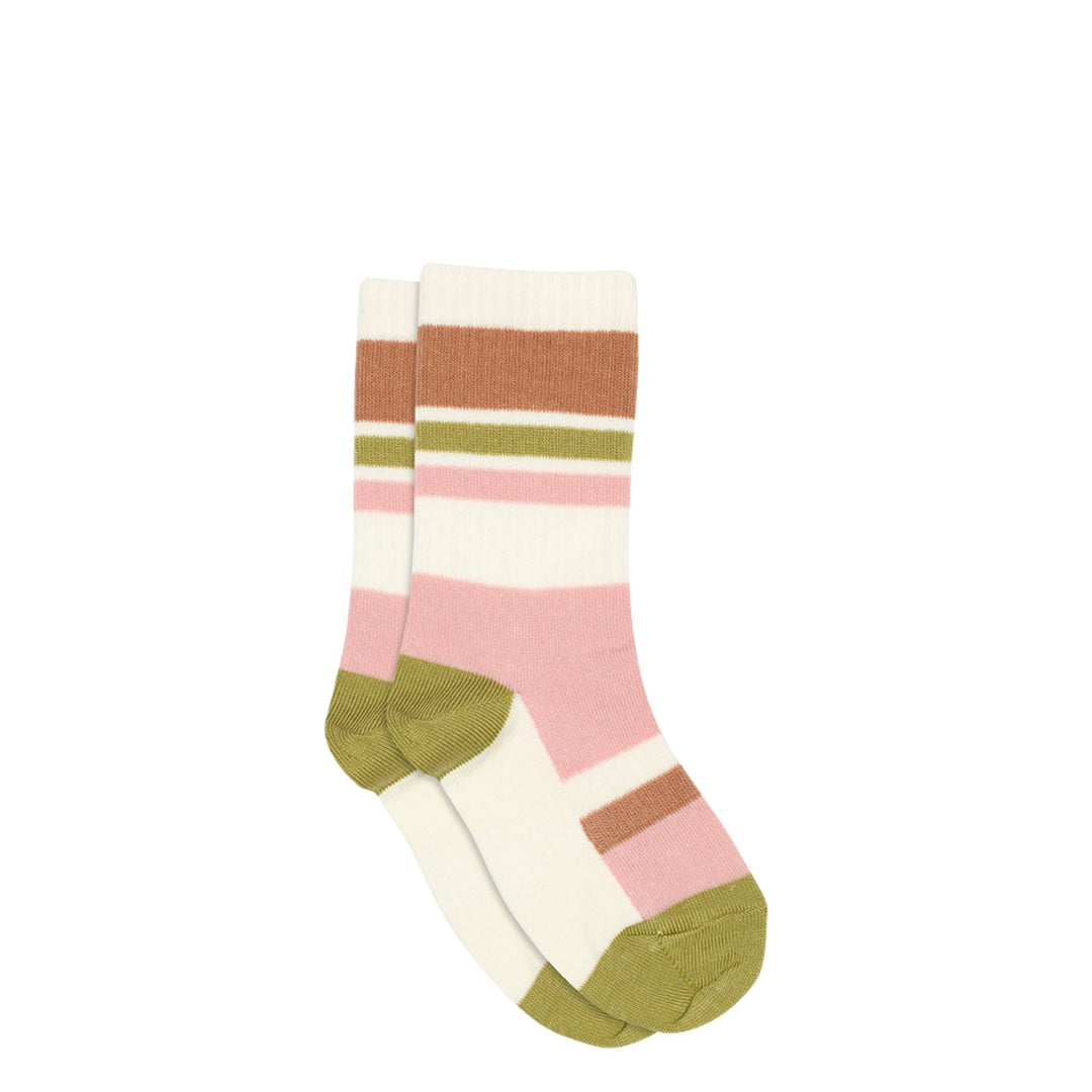 Socks with stripes and areas multi color blue