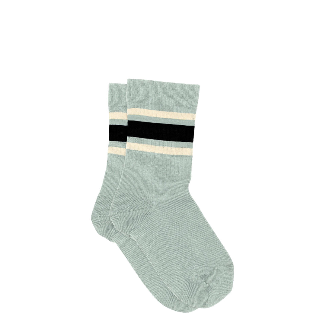 Socks with stripes and areas multi color blue