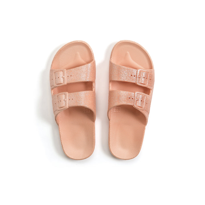 Slipper Apricot Glitter