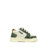 Sneaker groen en wit