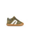 Veterschoen groen met witte accenten