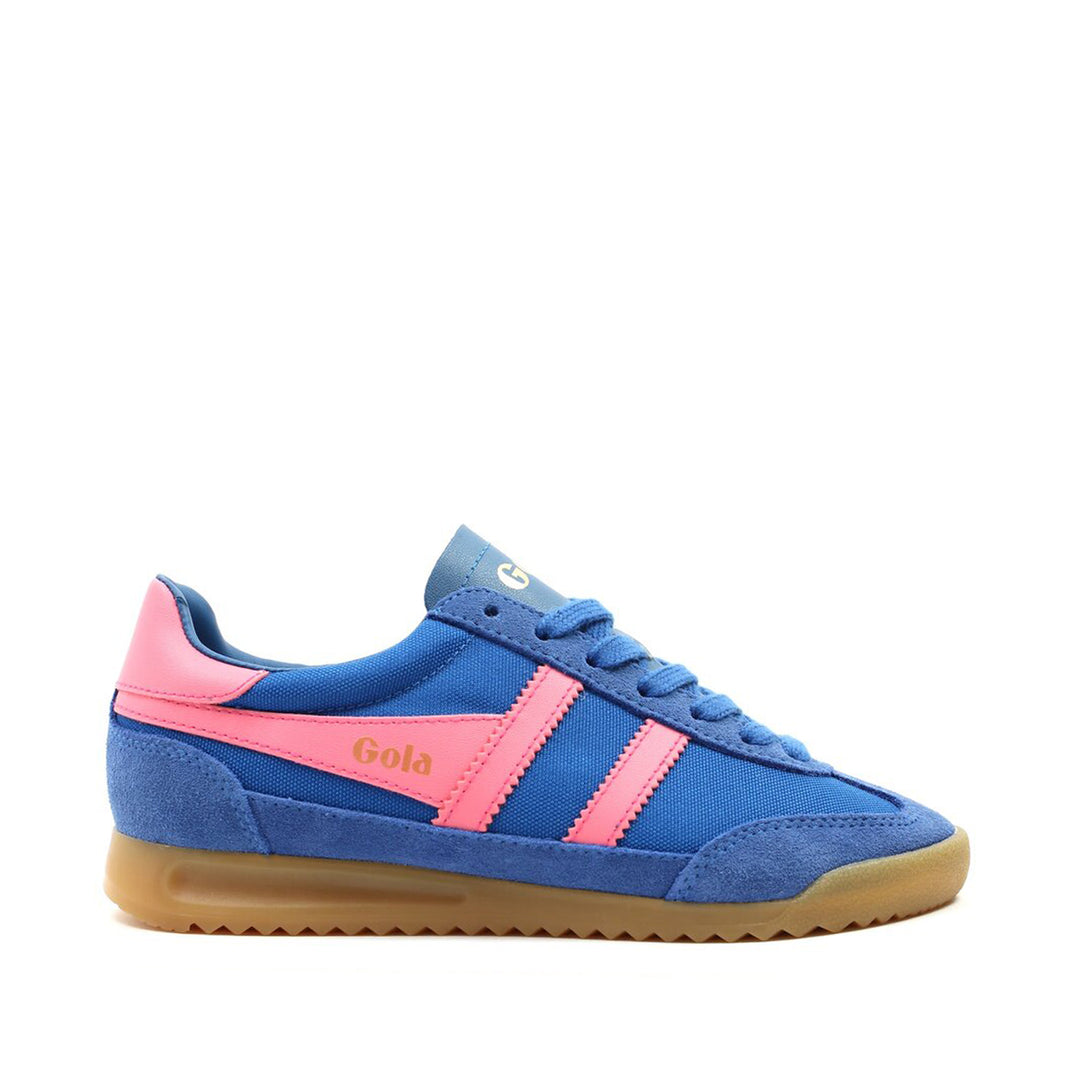 Blauw-roze Gola Tornado sneaker voor meisjes met retro uitstraling