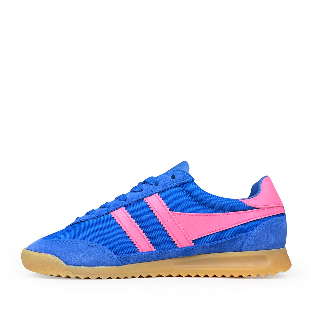 Gola blauw-roze Tornado sneaker in suède en textiel