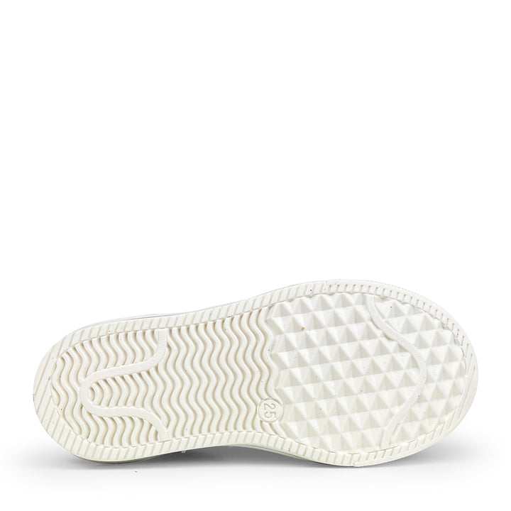 Halfhoge sneaker zwart met wit