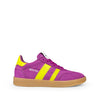 Lage sneaker paars en geel