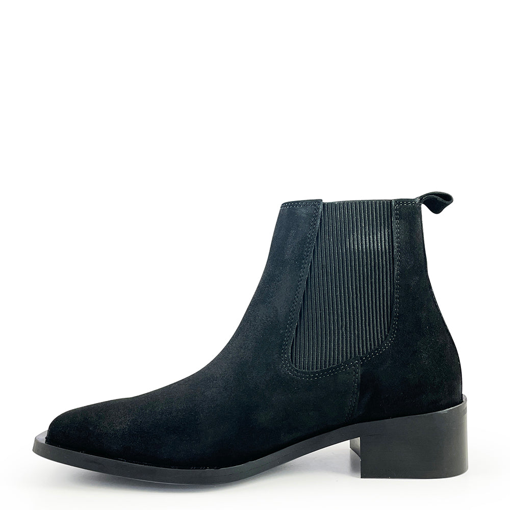 Kinder enkellaars zwart suède Angulus – rechterkant