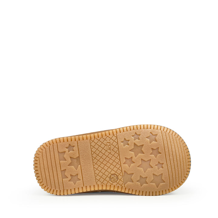 Romagnoli bootschoen bruin rubberen zool met stervormig profiel