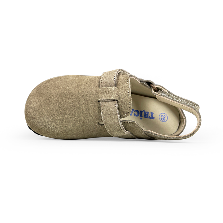 Klomppantoffel taupe