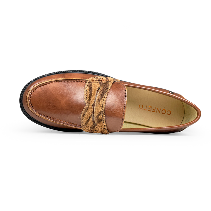 Loafer bruin leopard