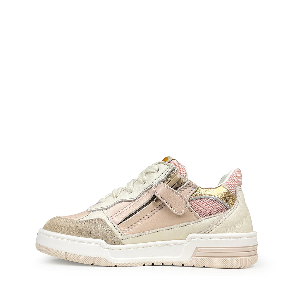 Sneaker goud en roze