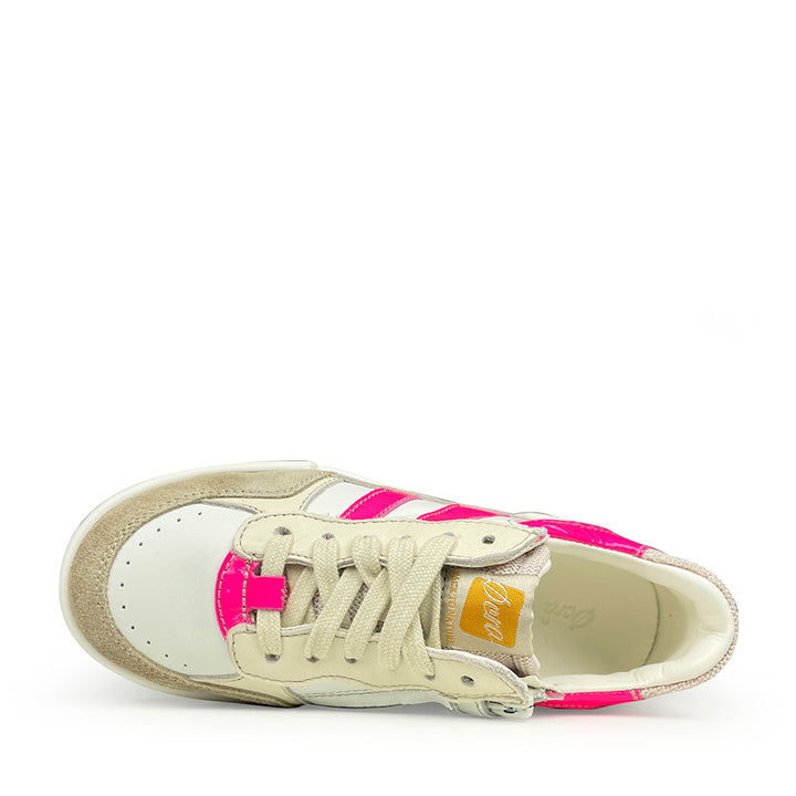 Sneaker wit en roze