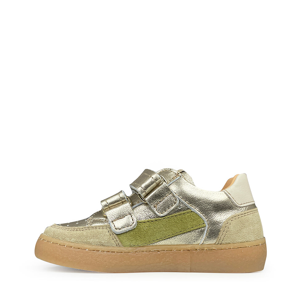 Sneaker groen en platinum
