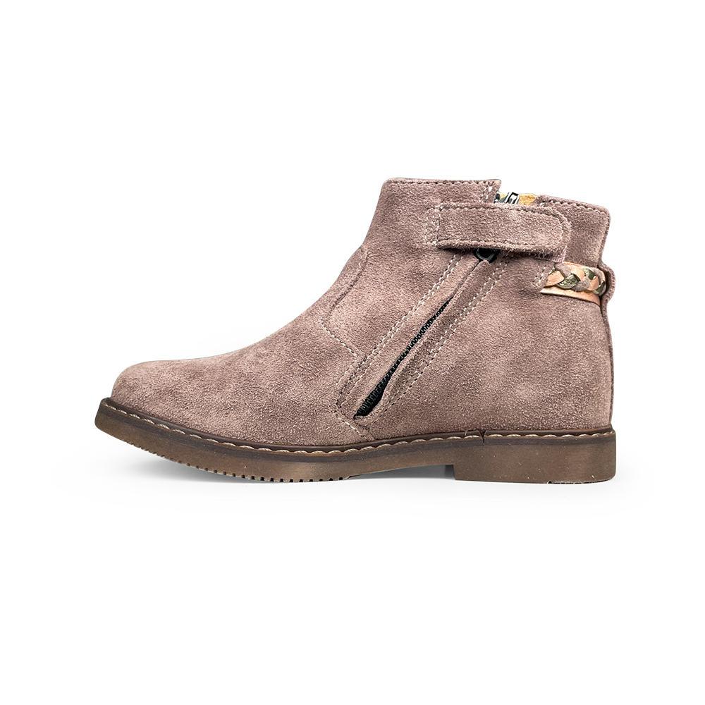 Brown boot with butterfly
