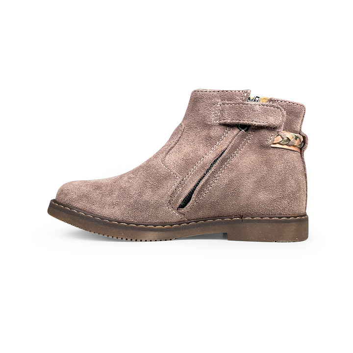 Brown boot with butterfly