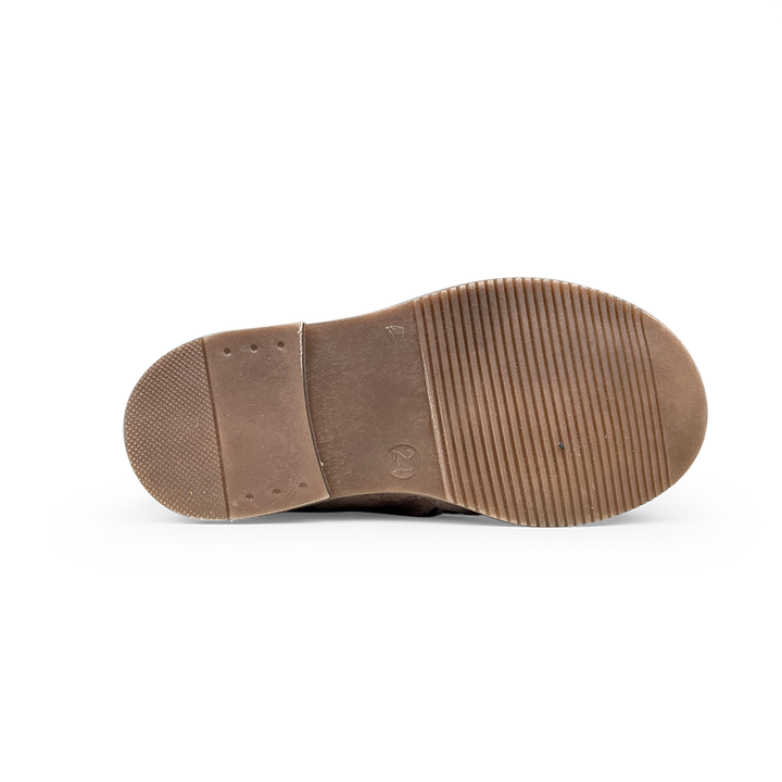 Brown boot with butterfly