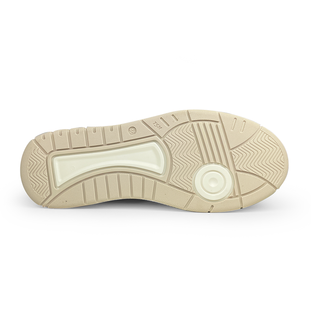 Witte sneaker zilver/blauw