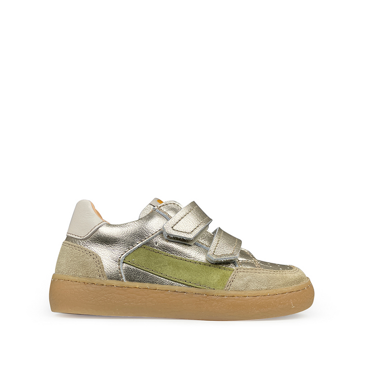 Gouden sneaker Ocra rechts zijaanzicht