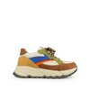 Runner beige, blauw, oranje en groen