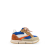 Runner blauw, zand & oranje