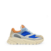 Sneaker wit en blauw