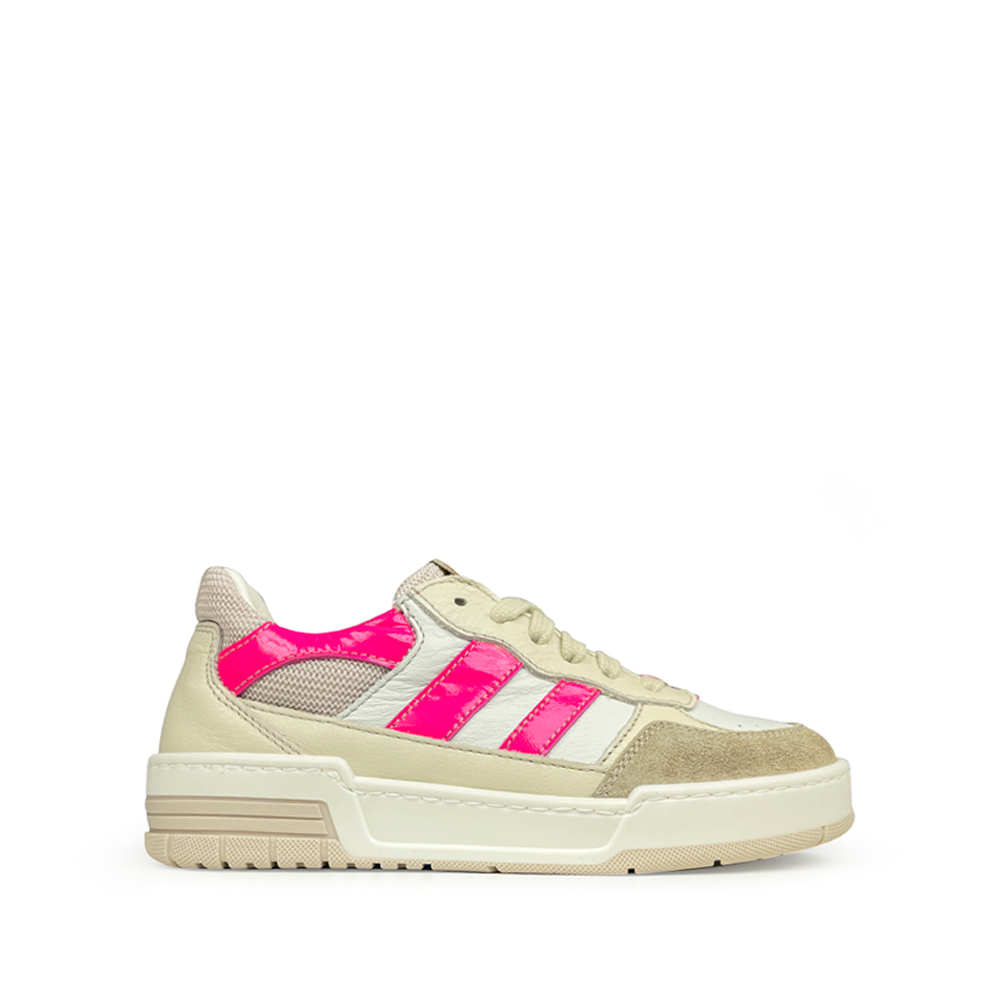 Sneaker wit en roze