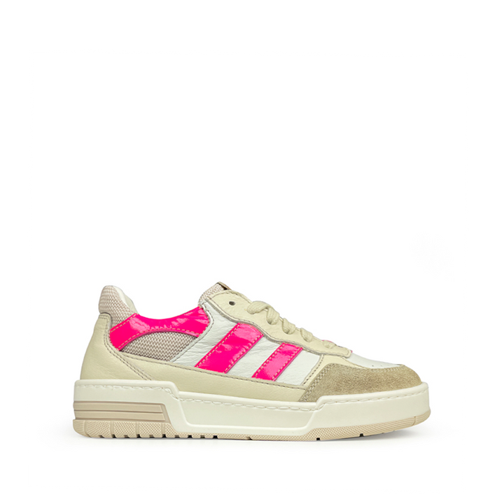 Sneaker wit en roze