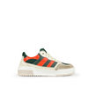 Sneaker groen met oranje