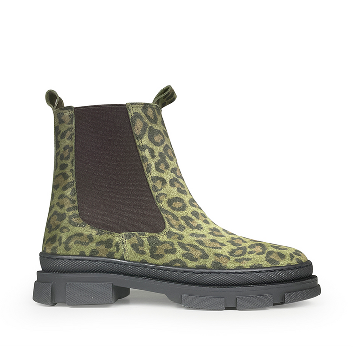 Chelsea laars groene leopard