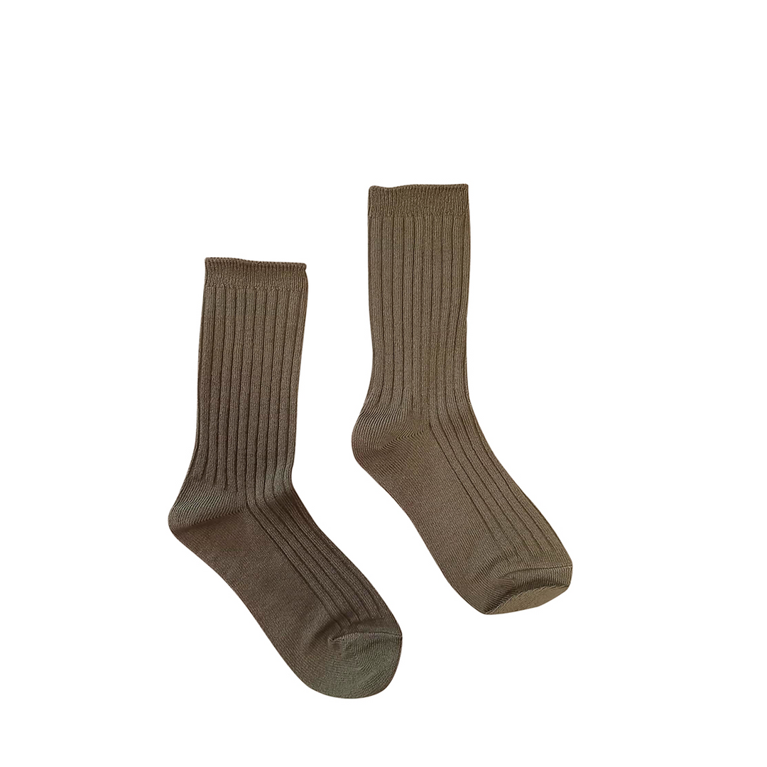 Green ribbed sock DOREMI