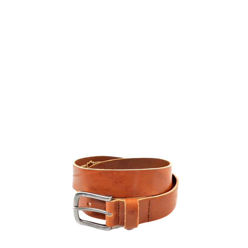 Lederen riem in cognac kleur