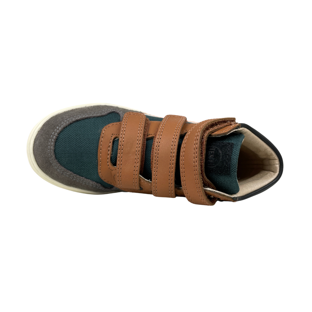 Sneaker groen-bruin