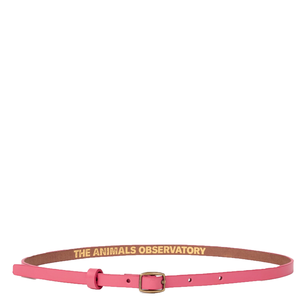 Roze lederen riem TAO
