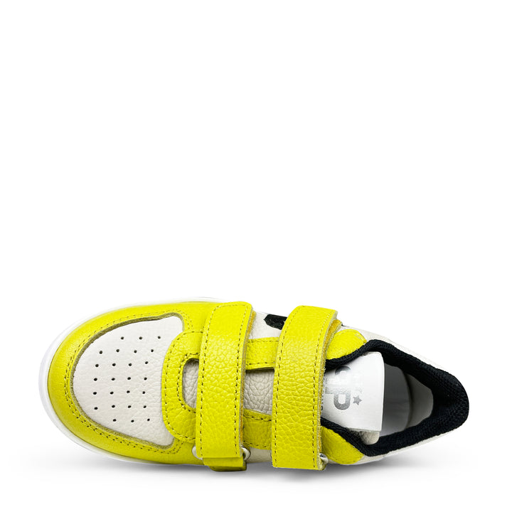 Sneaker velco geel