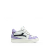 Witte sneaker met lila