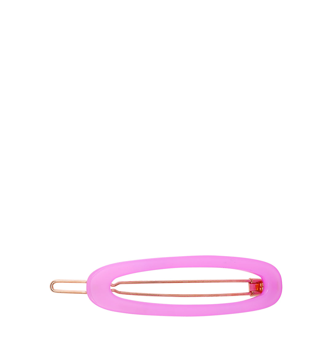 Open haarspeld in paars/roze