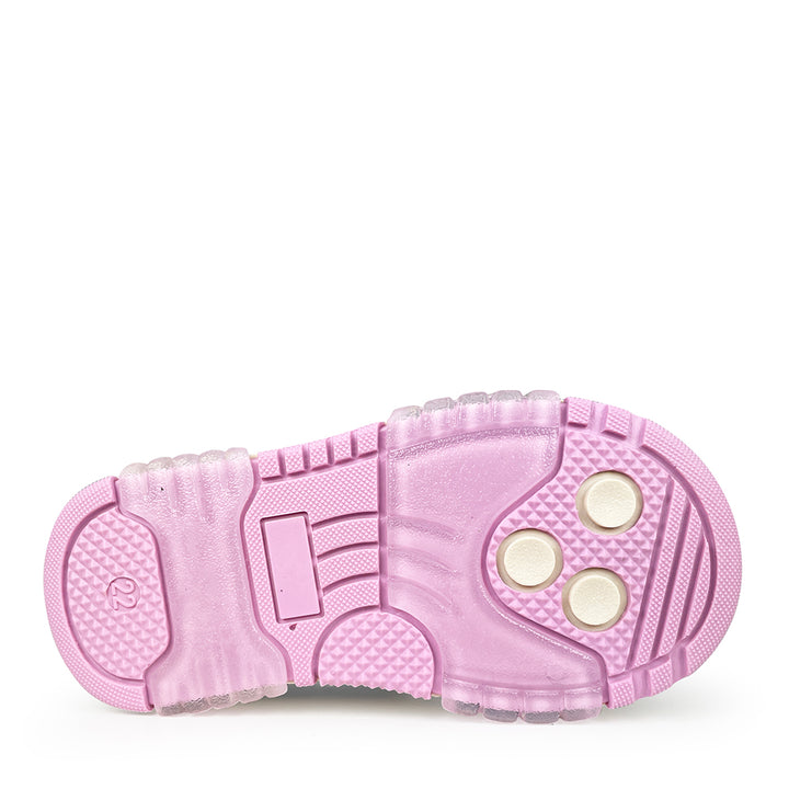 Roze zool van meisjes sneaker Rondinella – onderaanzicht