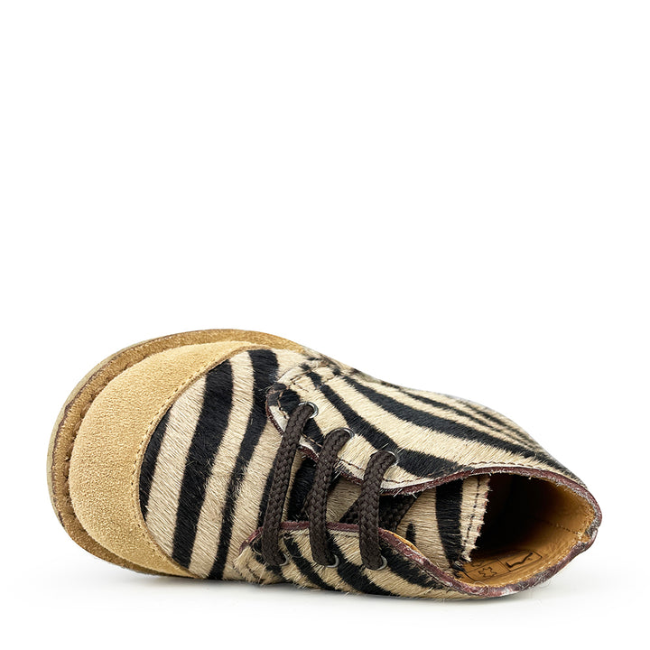 Zebra ankle boots