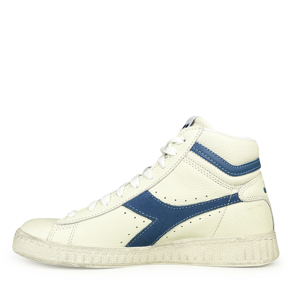 Sneaker ecru / blauw