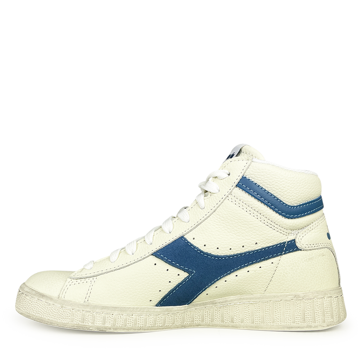 Sneaker ecru / blauw