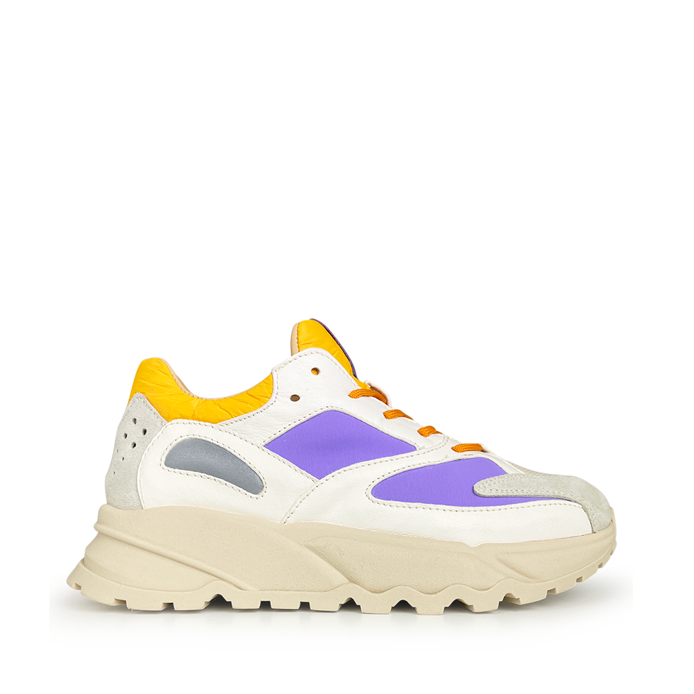 Sneaker wit en lila