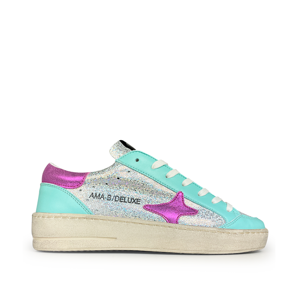 Sneaker silver / blue