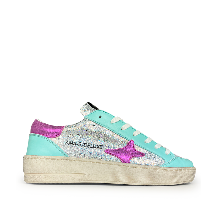 Sneaker silver / blue