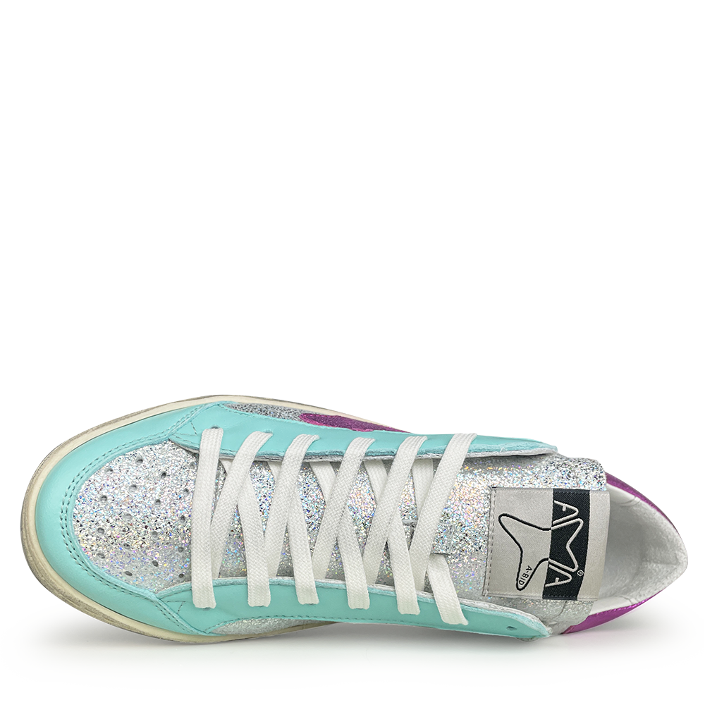 Sneaker silver / blue