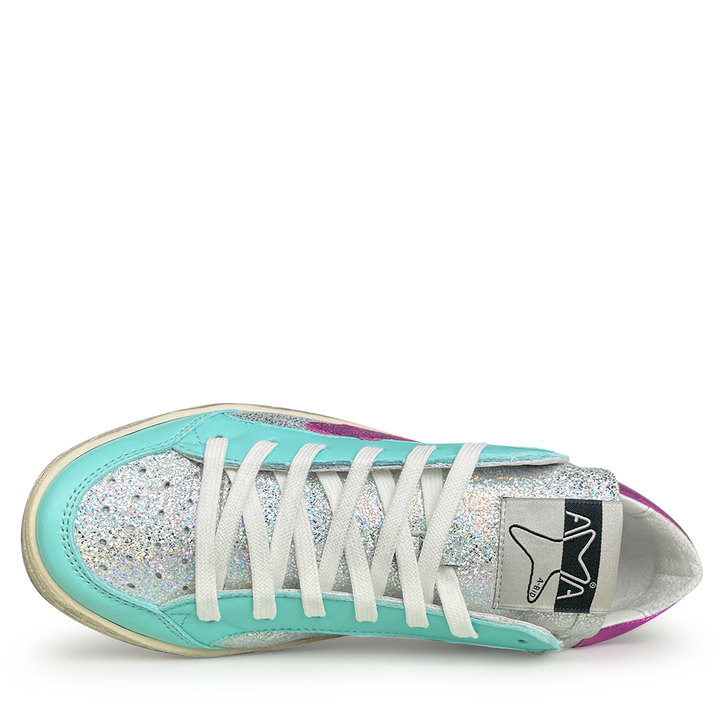 Sneaker silver / blue