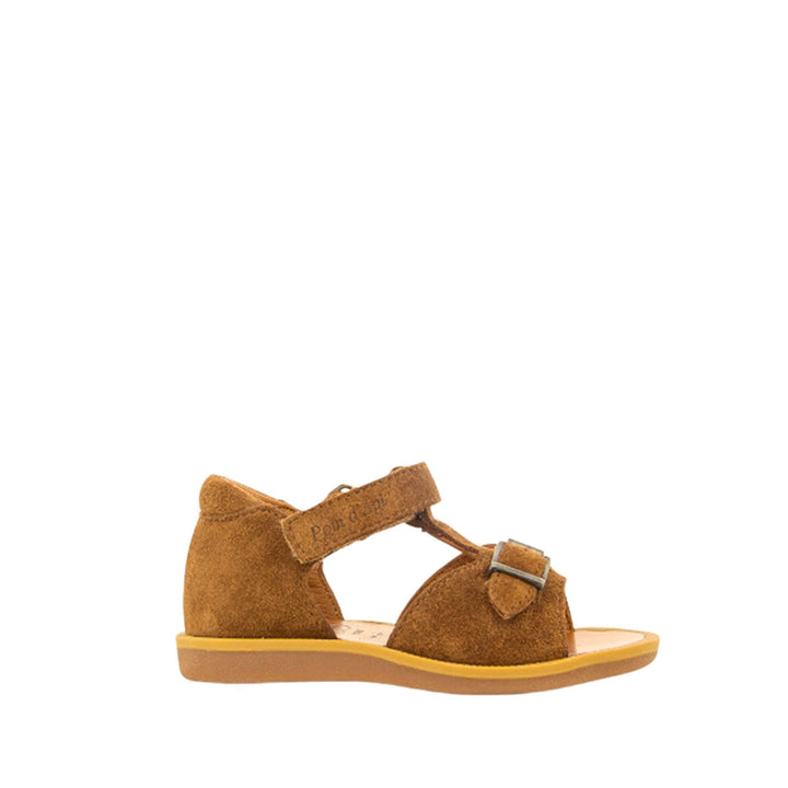 Sandaal bruin velours