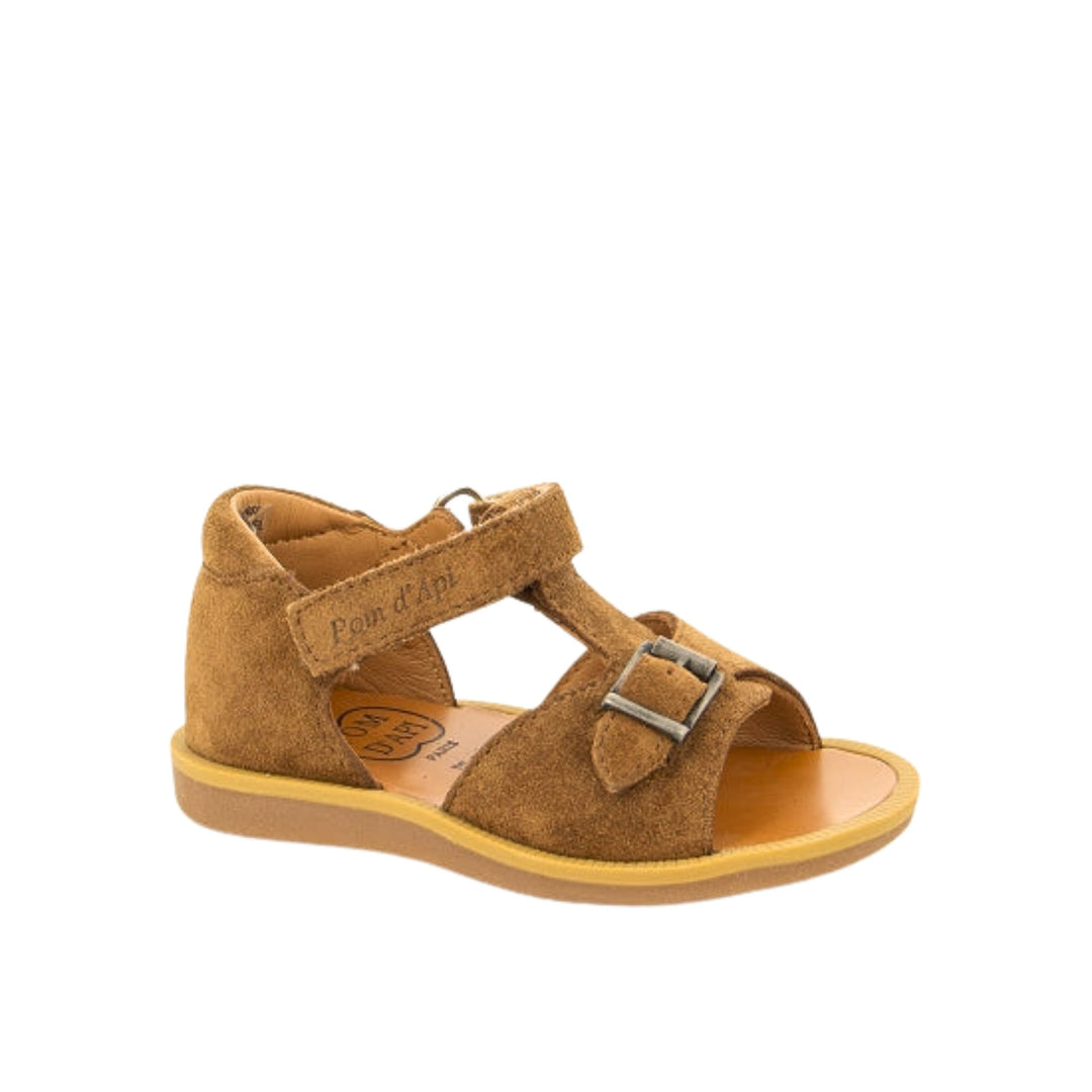 Sandaal bruin velours