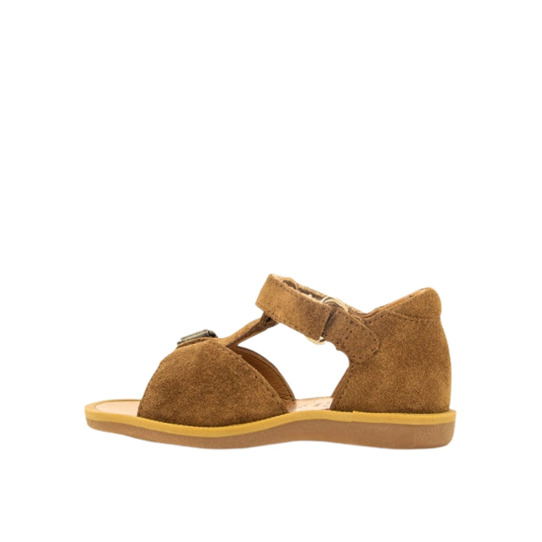 Sandaal bruin velours