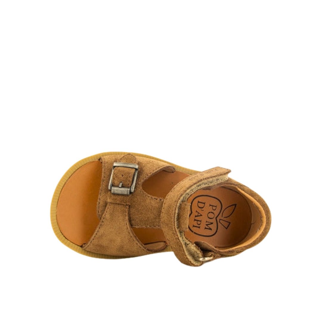 Sandaal bruin velours
