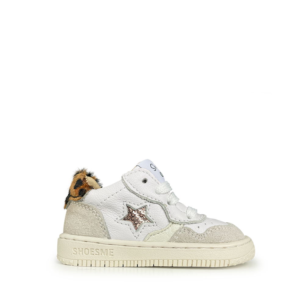 Pre-sneaker white and leopard