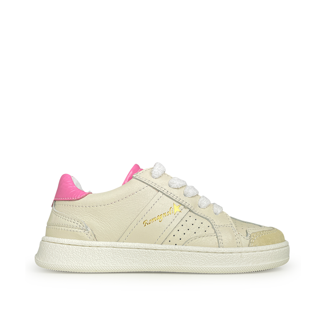 Sneaker wit roze